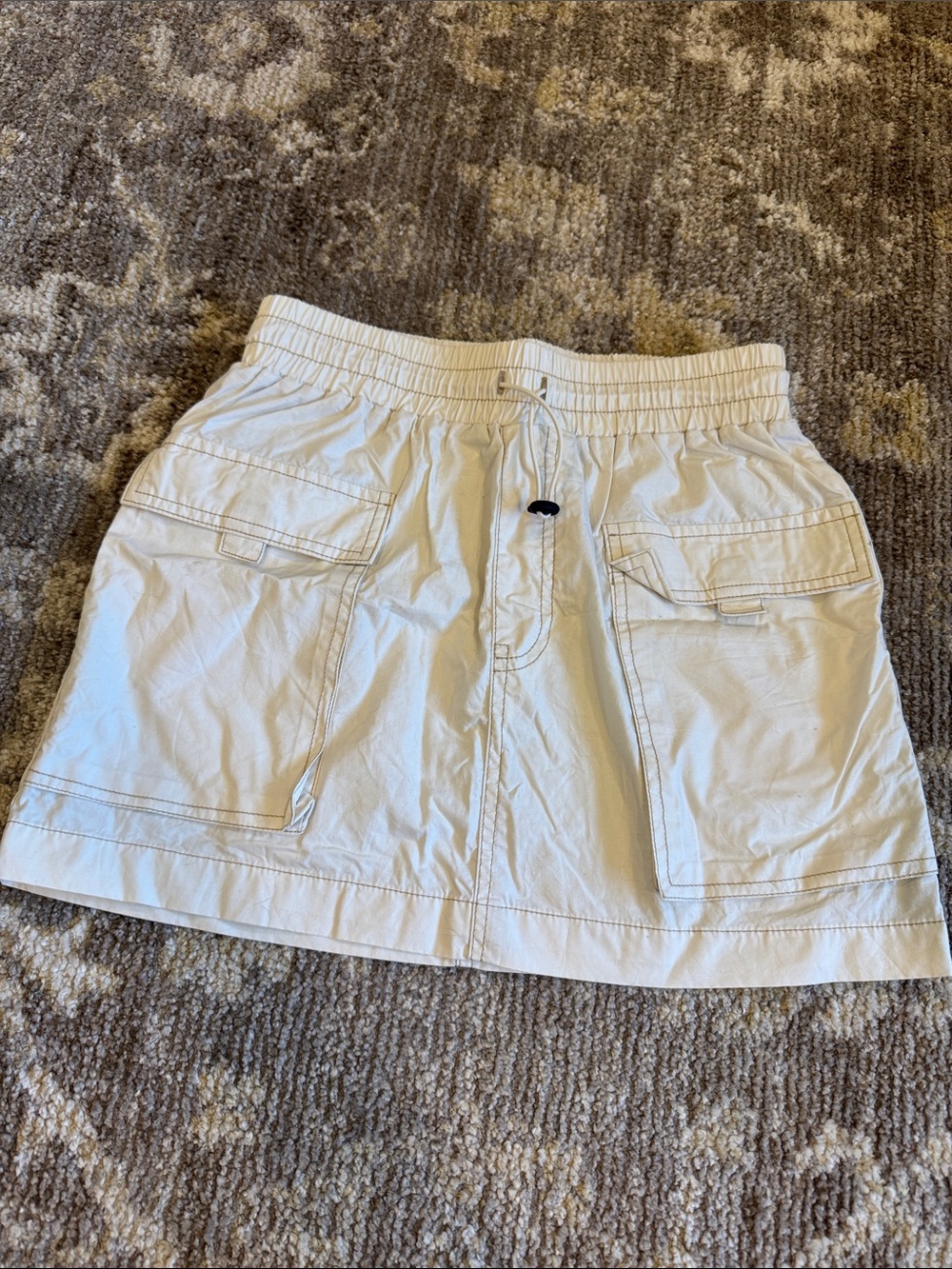 wild fable Cream Utility Skirt with Front Pockets